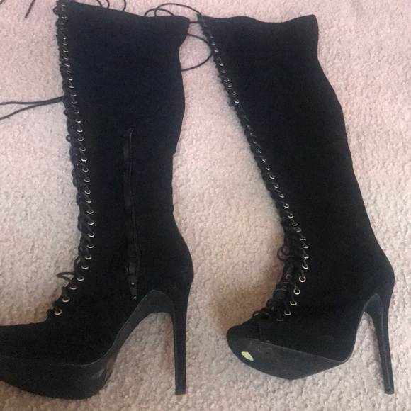 super tall thigh high boots